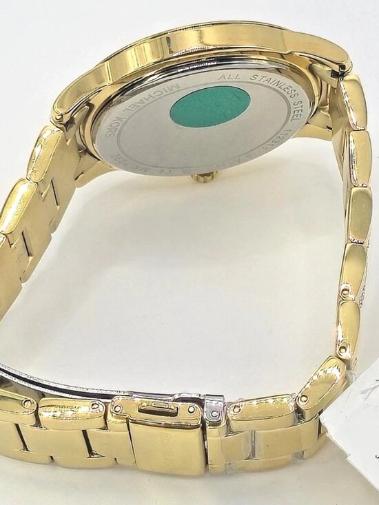 Michael Kors MK7292 Womens Gold-Tone Crystal Chronograph Watch 40mm main image 6